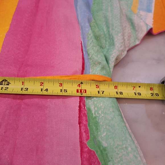 New Crosby Lucy Dress XS Pink Watercolor Abstract Linen Spring Easter Retail$268 - Picture 6 of 10